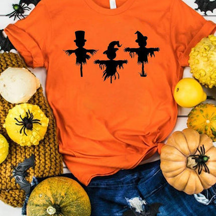 Halloween Thanksgiving Women's Summer Graphics T-Shirt Clothes