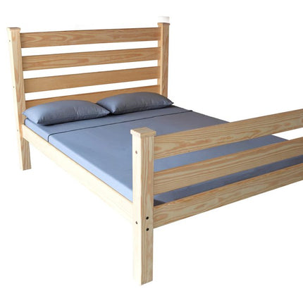 Natural Solid Wood Queen Bed Frame