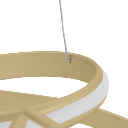 Gold Metal LED Dimmable Smart Enabled Chandelier