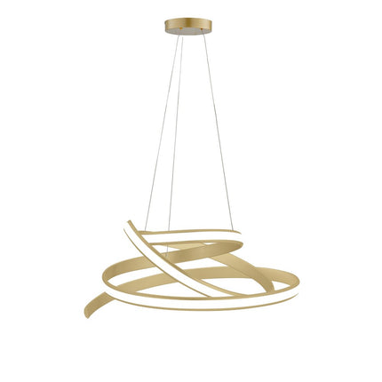 Gold Metal LED Dimmable Smart Enabled Chandelier
