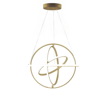 Gold Metal LED Dimmable Smart Enabled Chandelier