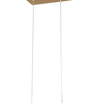 Gold And Clear Metal LED Dimmable Chandelier