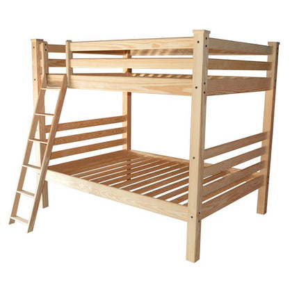 Natural Full Over Full Solid Wood Bunk Bed