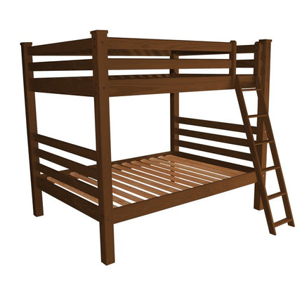 Red Queen Over Queen Solid Wood Bunk Bed