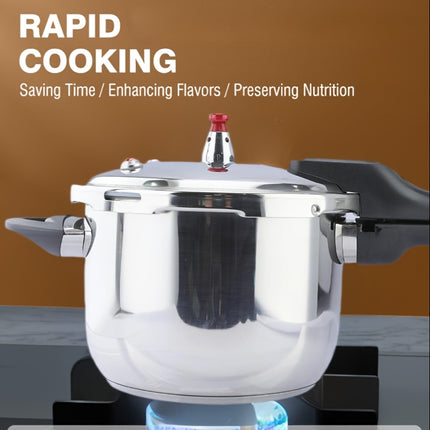 6L Commercial-Grade Stainless Steel Pressure Cooker Fast Cooking Pot with Triple Safety System