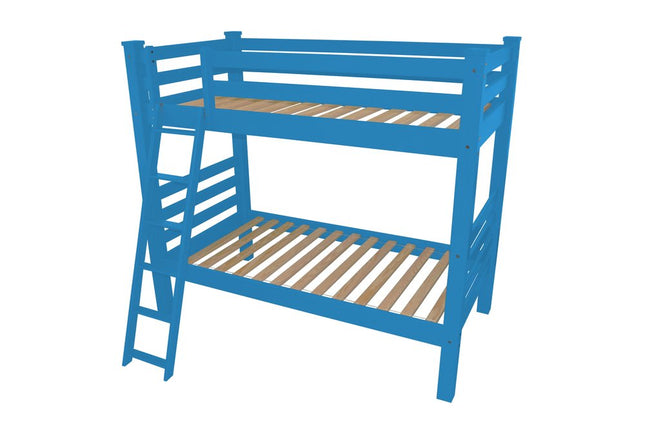 Blue Queen Traditional Solid Wood Bunk Bed