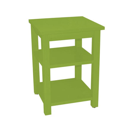 28" Green Solid Wood Nightstand