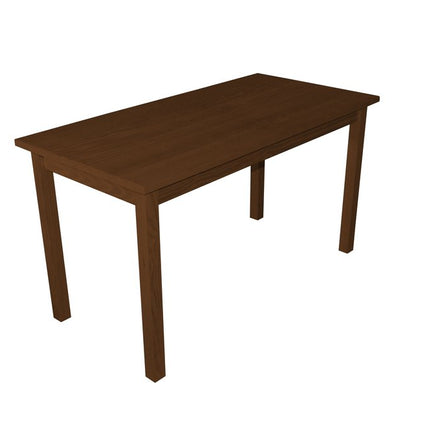 60" Raw Umber Solid Wood Dining Table