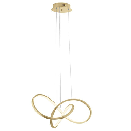 Gold Metal LED Dimmable Smart Enabled Chandelier