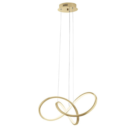 Gold Metal LED Dimmable Smart Enabled Chandelier