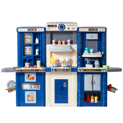 Kitchen Playset Kids Pretend Cooking Play Toy