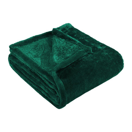 King Jungle Green Fleece Knitted Plush Blanket
