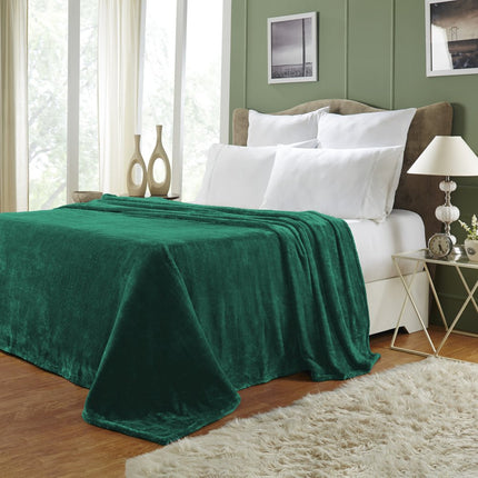 King Jungle Green Fleece Knitted Plush Blanket