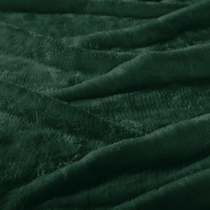 Twin Jungle Green Fleece Knitted Plush Blanket