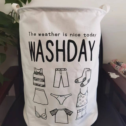 Home Fabric Folding Storage Dirty Laundry Basket