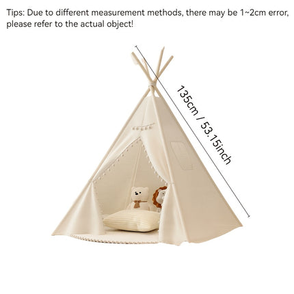 Old model Tent Upgrade with Pompoms New model Tent, Easy to Install Folding Indoor and Outdoor Game House Small Tent Halloween Thanksgiving Easter Christmas Valentine'S Day Holiday Gift Birthday Gift