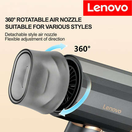 Lenovo Professional Hair Dryer for all Hair Types - Quick-Dry, Low-Noise Hair Dryer with Overheat Protection,