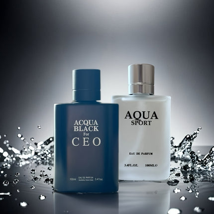 Mens EDP 3.4oz ACQUA BLACK FOR CEO