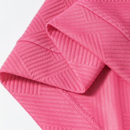 Strawberry Pink Ultra Loose Textured 2pcs Slouchy Outfit