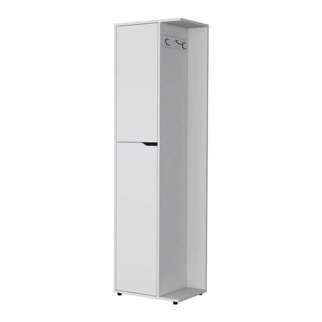 71" White Wood Accent Cabinet With Two Doors