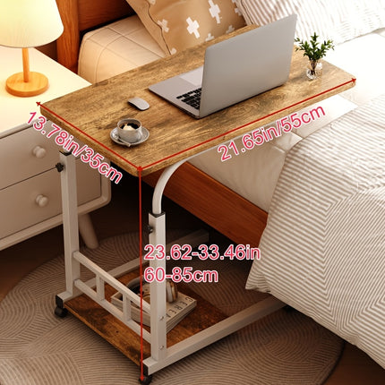 Bedside Nursing Table, Heavy-Duty Mobile Rehab Dining Table for Elderly, Patients, Home Hospital Use