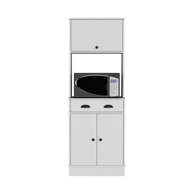 66" White Wood Pantry Or Storage Closet