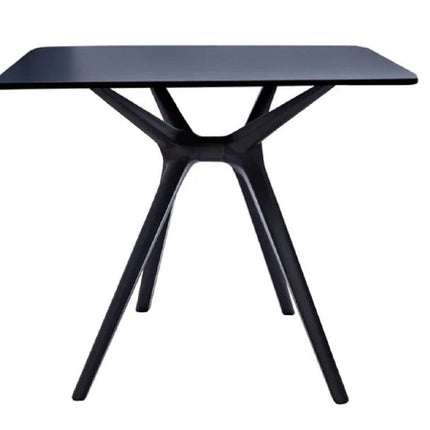 27" Black Heavy Duty Plastic Square End Table