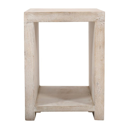 Three Piece Natural Solid Wood Distressed Sled Coffee And End Tables Set