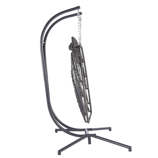 Beige Solid Color Double Swing Chair