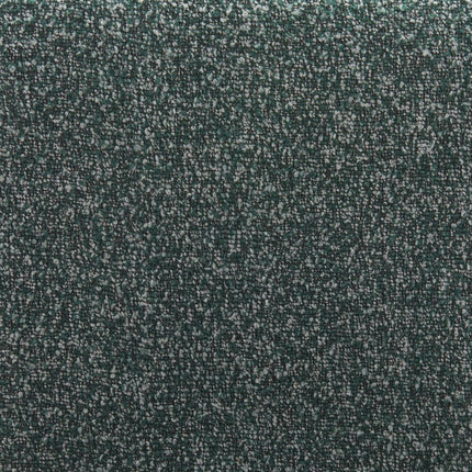 Set of Two Green Faux Fur Open Back Dining Side Chairs
