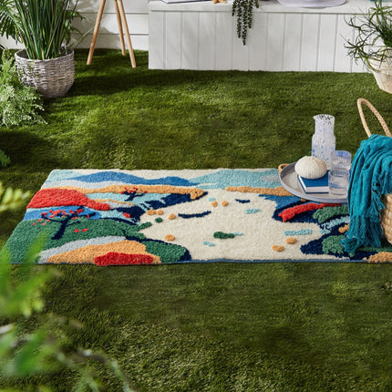 Green Moss Carpet Art Natural Thickened Fleece Bedroom