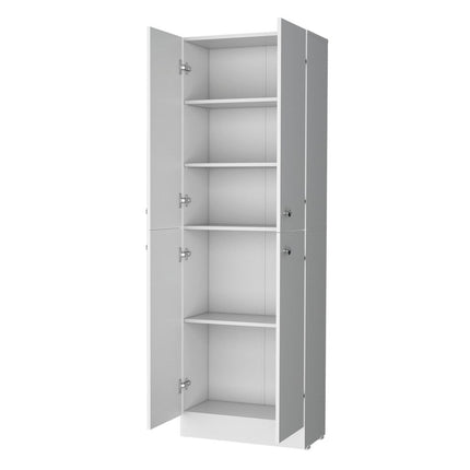 12" White Wood Pantry Or Storage Closet