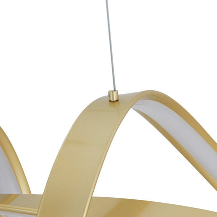 Gold Metal LED Dimmable Chandelier