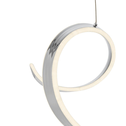 Silver Metal LED Dimmable Chandelier