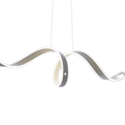 Silver Metal LED Dimmable Smart Enabled Chandelier