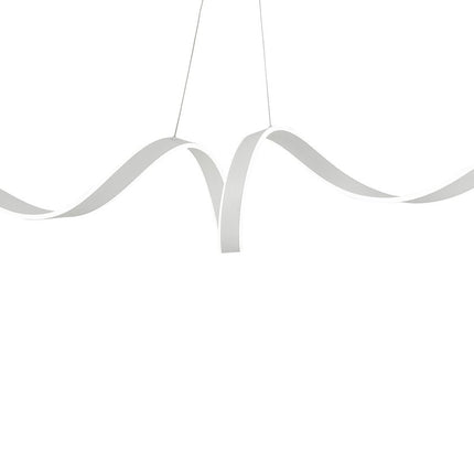White Metal LED Dimmable Smart Enabled Chandelier