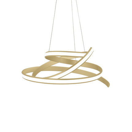 Gold Metal LED Dimmable Smart Enabled Chandelier