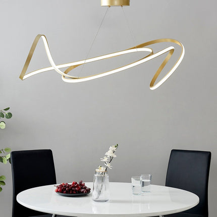 Gold Metal LED Dimmable Chandelier