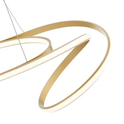 Gold Metal LED Dimmable Smart Enabled Chandelier