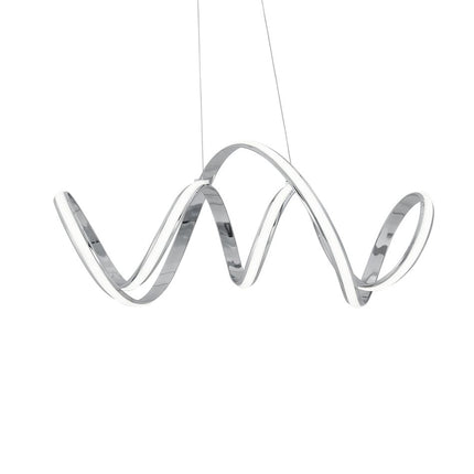 Silver Metal LED Dimmable Chandelier