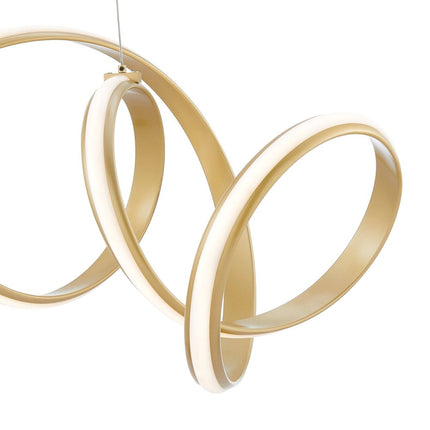 Gold Metal LED Dimmable Chandelier
