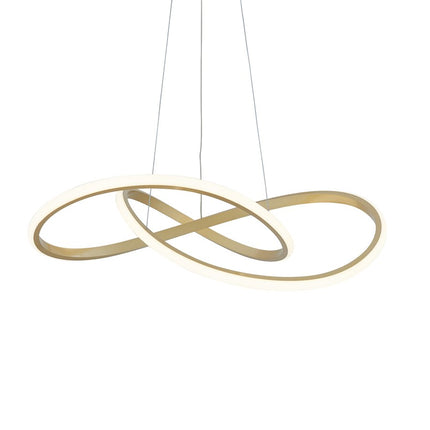 Gold Metal LED Dimmable Chandelier