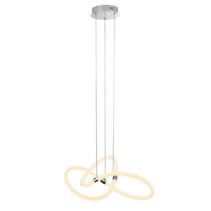 Silver Metal LED Dimmable Chandelier