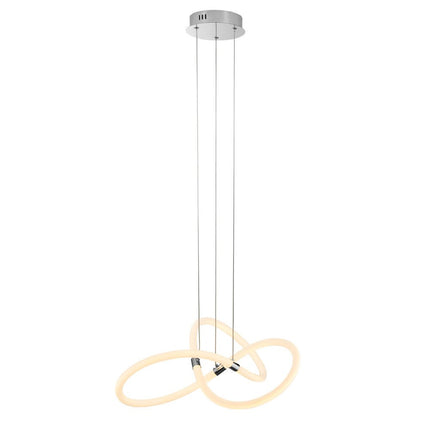Silver Metal LED Dimmable Chandelier