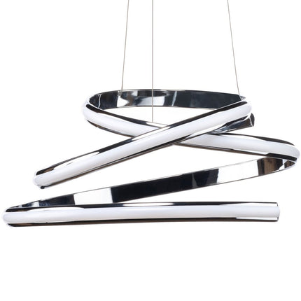 Silver Metal LED Dimmable Chandelier