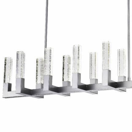 Silver And Clear Candle Style Twelve Light Metal Dimmable Chandelier With Clear Shades
