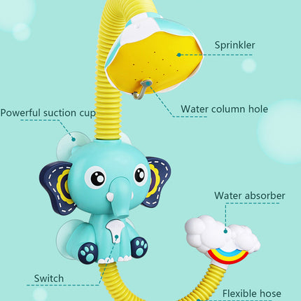 Bath Toys Baby Water Game Elephant Model Faucet Shower Electric Water Spray Toy For Kids Swimming Bathroom Baby Toys