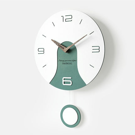 Retro pendulum wall clock