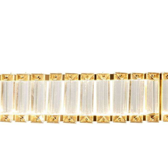 Gold And Clear Crystal LED Chandelier