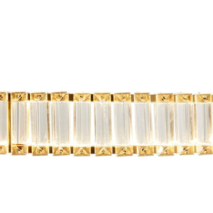 Gold And Clear Crystal LED Chandelier